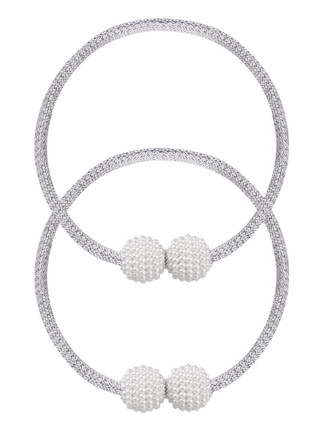 ROXXANI δέστρα κουρτίνας RXN-0024, μαγνητική, 43cm, γκρι, 2τμχ ROXXANI δέστρα κουρτίνας RXN-0024, μαγνητική, 43cm, γκρι, 2τμχ