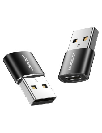 JOYROOM αντάπτορας USB σε USB USB-C S-H152, 480Mbps, μαύρος, 2τμχ