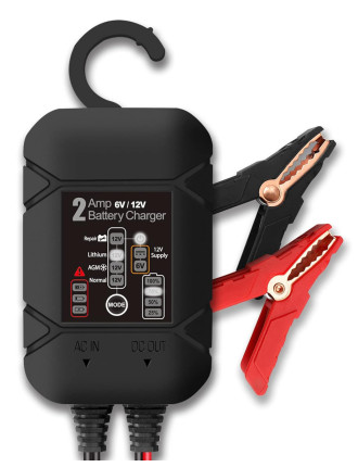 BYGD φορτιστής & συντηρητής μπαταρίας αυτοκινήτου S2000, 6-12V/2A
