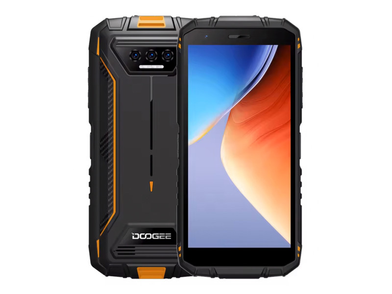 DOOGEE smartphone S41T, 5.5", 4/64GB, 6300mAh, IP68/IP69K, πορτοκαλί