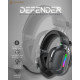 SADES gaming headset Defender, ασύρματα & ενσύρματα, 50mm, 1050mAh, RGB, multi-platform, μαύρο