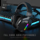 SADES gaming headset Defender, ασύρματα & ενσύρματα, 50mm, 1050mAh, RGB, multi-platform, μαύρο