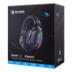 SADES gaming headset Defender, ασύρματα & ενσύρματα, 50mm, 1050mAh, RGB, multi-platform, μαύρο