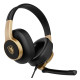 SADES gaming headset UPOWER, 3.5mm σύνδεση, 40mm, μαύρο/χρυσό