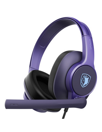 SADES gaming headset UPOWER, 3.5mm σύνδεση, 40mm, μωβ