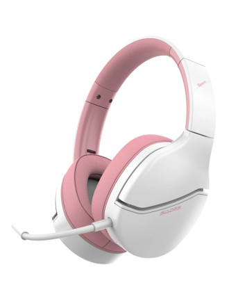SADES gaming headset Spower, 3.5mm σύνδεση, 40mm, multi-platform, ροζ/λευκό
