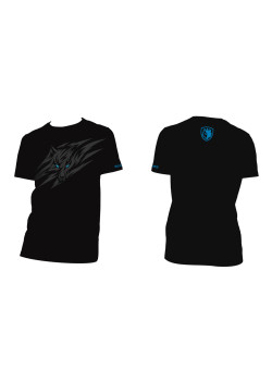 SADES t-shirt με γιακά τύπου Polo SA-T2XL, μαύρο, 2ΧL