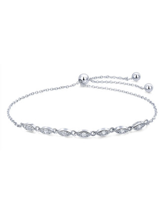 BAMOER βραχιόλι SCB086 με κυβική ζιρκόνια, ασήμι 925, ασημί BAMOER βραχιόλι SCB086 με κυβική ζιρκόνια, ασήμι 925, ασημί