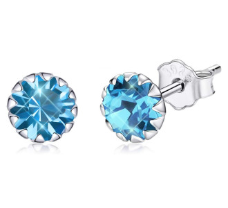 BAMOER σκουλαρίκια καρφωτά SCE862-12 με κυβική ζιρκόνια, ασήμι 925, μπλε BAMOER σκουλαρίκια καρφωτά SCE862-12 με κυβική ζιρκόνια, ασήμι 925, μπλε