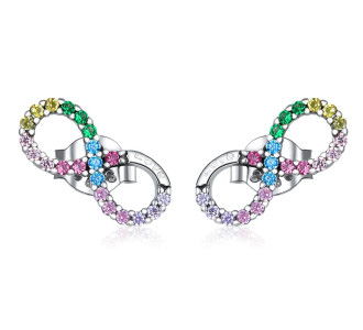 BAMOER σκουλαρίκια καρφωτά SCE893, κυβική ζιρκόνια, ασήμι 925, ασημί BAMOER σκουλαρίκια καρφωτά SCE893, κυβική ζιρκόνια, ασήμι 925, ασημί