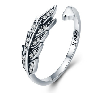 BAMOER δαχτυλίδι SCR313, κυβική ζιρκόνια, ανοιγόμενο, ασήμι 925, ασημί BAMOER δαχτυλίδι SCR313, κυβική ζιρκόνια, ανοιγόμενο, ασήμι 925, ασημί