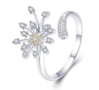 BAMOER δαχτυλίδι SCR471 με κυβική ζιρκόνια, ανοιγόμενο, ασήμι 925, ασημί BAMOER δαχτυλίδι SCR471 με κυβική ζιρκόνια, ανοιγόμενο, ασήμι 925, ασημί