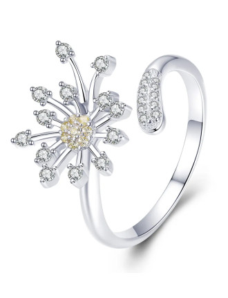 BAMOER δαχτυλίδι SCR471 με κυβική ζιρκόνια, ανοιγόμενο, ασήμι 925, ασημί BAMOER δαχτυλίδι SCR471 με κυβική ζιρκόνια, ανοιγόμενο, ασήμι 925, ασημί