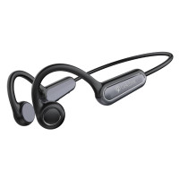 CELEBRAT neckband earphones SE9, OWS Bone Conduction, 16.3mm, 180mAh, μαύρα