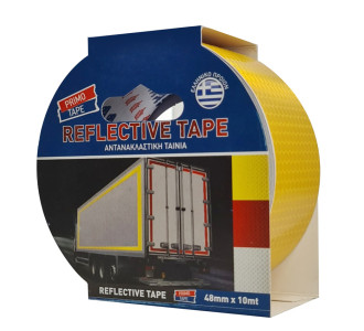 PRIMO TAPE αντανακλαστική ταινία SEL-024, 48mm x 10m, κίτρινη PRIMO TAPE αντανακλαστική ταινία SEL-024, 48mm x 10m, κίτρινη