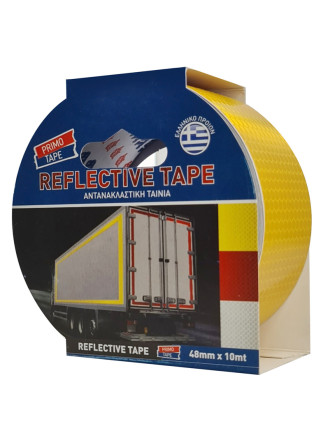 PRIMO TAPE αντανακλαστική ταινία SEL-024, 48mm x 10m, κίτρινη