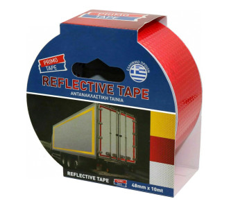 PRIMO TAPE αντανακλαστική ταινία SEL-025, 48mm x 10m, κόκκινη PRIMO TAPE αντανακλαστική ταινία SEL-025, 48mm x 10m, κόκκινη