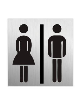 SEILFLECHTER πινακίδα WC γυναικών/ανδρών 972062, αυτοκόλλητη, 60x60mm SEILFLECHTER πινακίδα WC γυναικών/ανδρών 972062, αυτοκόλλητη, 60x60mm