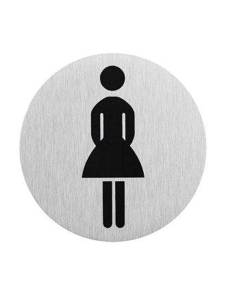 SEILFLECHTER πινακίδα WC γυναικών 972090, αυτοκόλλητη, Φ75mm SEILFLECHTER πινακίδα WC γυναικών 972090, αυτοκόλλητη, Φ75mm