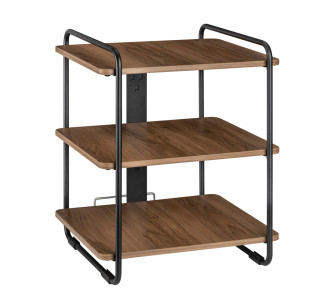 BRATECK ραφιέρα δαπέδου SFR-04, 45.4x40x49.6cm, έως 90kg, καφέ-μαύρο