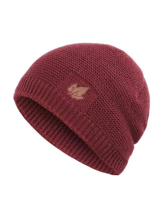 Πλεκτός σκούφος beanie SHO-0006, unisex, μπορντό Πλεκτός σκούφος beanie SHO-0006, unisex, μπορντό