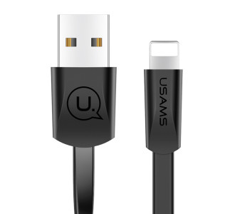 USAMS καλώδιο USB σε Lightning US-SJ199, 2A, 1.2m, μαύρο USAMS καλώδιο USB σε Lightning US-SJ199, 2A, 1.2m, μαύρο