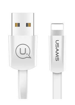 USAMS καλώδιο USB σε Lightning US-SJ199, 10W, 1.2m, λευκό