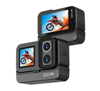 SJCAM action camera SJ20 με 2x φακούς, 2x οθόνες, 20MP/4K, WiFi, αδιάβροχη θήκη, μαύρη