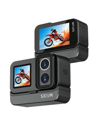 SJCAM action camera SJ20 με 2x φακούς, 2x οθόνες, 20MP/4K, WiFi, αδιάβροχη θήκη, μαύρη