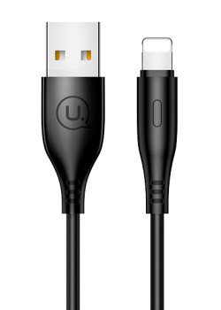 USAMS καλώδιο Lightning σε USB US-SJ266, 10W, 1m, μαύρο