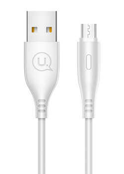 USAMS καλώδιο Micro USB σε USB US-SJ268, 10W, 1m, λευκό