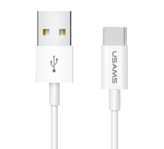 USAMS καλώδιο USB-C σε USB US-SJ285, 2A, 1m, λευκό