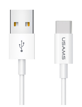 USAMS καλώδιο USB-C σε USB US-SJ285, 2A, 1m, λευκό USAMS καλώδιο USB-C σε USB US-SJ285, 2A, 1m, λευκό