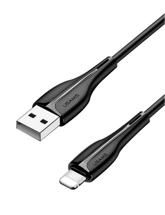 USAMS καλώδιο Lightning σε USB US-SJ371, 2A, 1m, μαύρο USAMS καλώδιο Lightning σε USB US-SJ371, 2A, 1m, μαύρο