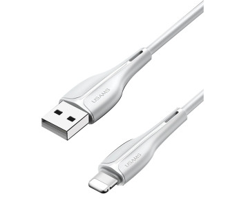 USAMS καλώδιο Lightning σε USB US-SJ371, 2A, 1m, λευκό