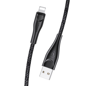 USAMS καλώδιο Lightning σε USB US-SJ391, 2A, 1m, μαύρο USAMS καλώδιο Lightning σε USB US-SJ391, 2A, 1m, μαύρο