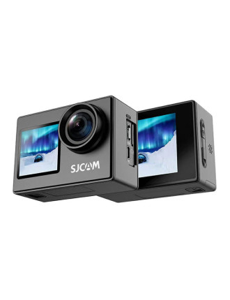 SJCAM action camera SJ4000 Dual Screen, 2x οθόνες, 16MP/4K, WiFi, αδιάβροχη θήκη, μαύρη