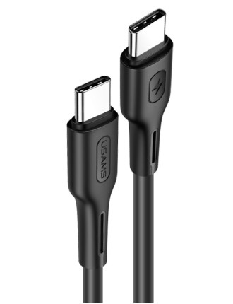 USAMS καλώδιο USB Type-C U43, 5A 100W, PD, 1.2m, μαύρο