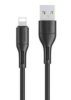 USAMS καλώδιο USB σε Lightning US-SJ500, 10W, 1m, μαύρο