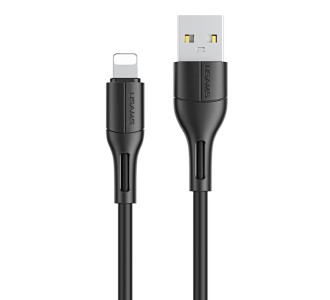 USAMS καλώδιο USB σε Lightning US-SJ500, 2A, 1m, μαύρο