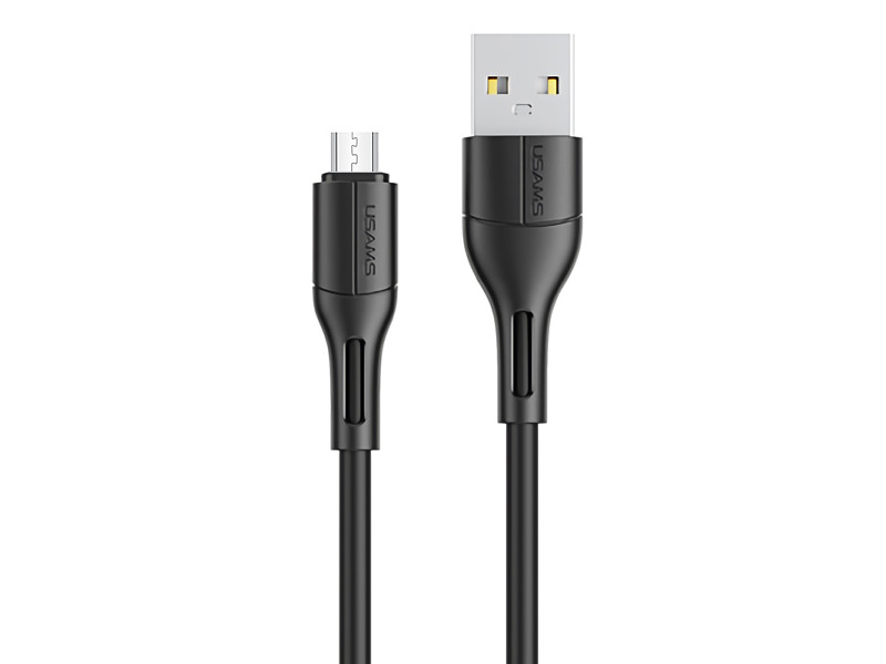 USAMS καλώδιο Micro USB σε USB US-SJ502, 10W, 1m, μαύρο