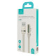 USAMS καλώδιο USB-C σε USB US-SJ651, 66W, 480Mbps, flat, 1.2m, λευκό USAMS καλώδιο USB-C σε USB US-SJ651, 66W, 480Mbps, flat, 1.2m, λευκό