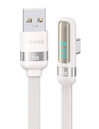 USAMS καλώδιο USB-C σε USB US-SJ651, 66W, 480Mbps, flat, 1.2m, λευκό USAMS καλώδιο USB-C σε USB US-SJ651, 66W, 480Mbps, flat, 1.2m, λευκό