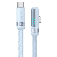 USAMS καλώδιο USB-C US-SJ653, 100W, 480Mbps, flat, 1.2m, μπλε
