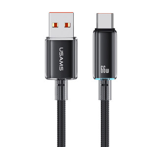 USAMS καλώδιο USB-C σε USB US-SJ658, 66W, 480Mbps, 1.2m, μαύρο