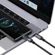 USAMS καλώδιο USB-C σε USB-C US-SJ671, 100W, 480Mbps, 1.2m, μαύρο USAMS καλώδιο USB-C σε USB-C US-SJ671, 100W, 480Mbps, 1.2m, μαύρο