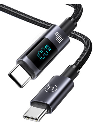 USAMS καλώδιο USB-C σε USB-C US-SJ671, 100W, 480Mbps, 1.2m, μαύρο USAMS καλώδιο USB-C σε USB-C US-SJ671, 100W, 480Mbps, 1.2m, μαύρο