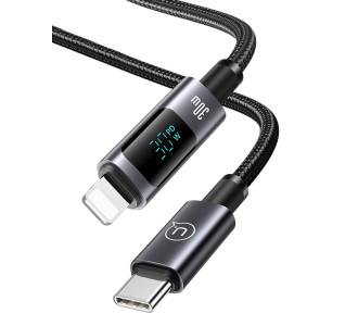 USAMS καλώδιο Lightning σε USB-C US-SJ672, 30W, 480Mbps, 1.2m, μαύρο USAMS καλώδιο Lightning σε USB-C US-SJ672, 30W, 480Mbps, 1.2m, μαύρο