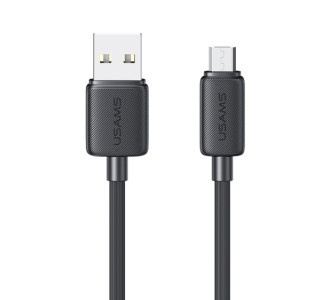 USAMS καλώδιο micro USB σε USB US-SJ690, 2A, 480Mbps, 1m, μαύρο