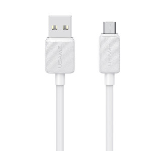 USAMS καλώδιο micro USB σε USB US-SJ690, 2A, 480Mbps, 1m, λευκό